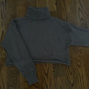 Garage cropped turtleneck sweater